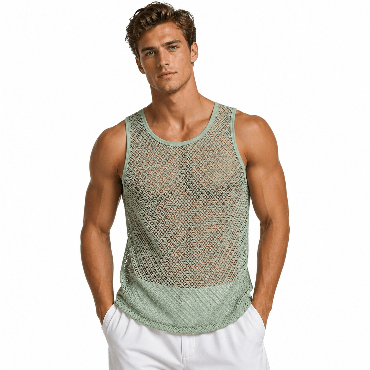 OHUT 6 - Tank Top for Men - Sarman Fashion - Wholesale Clothing Fashion Brand for Men from Canada