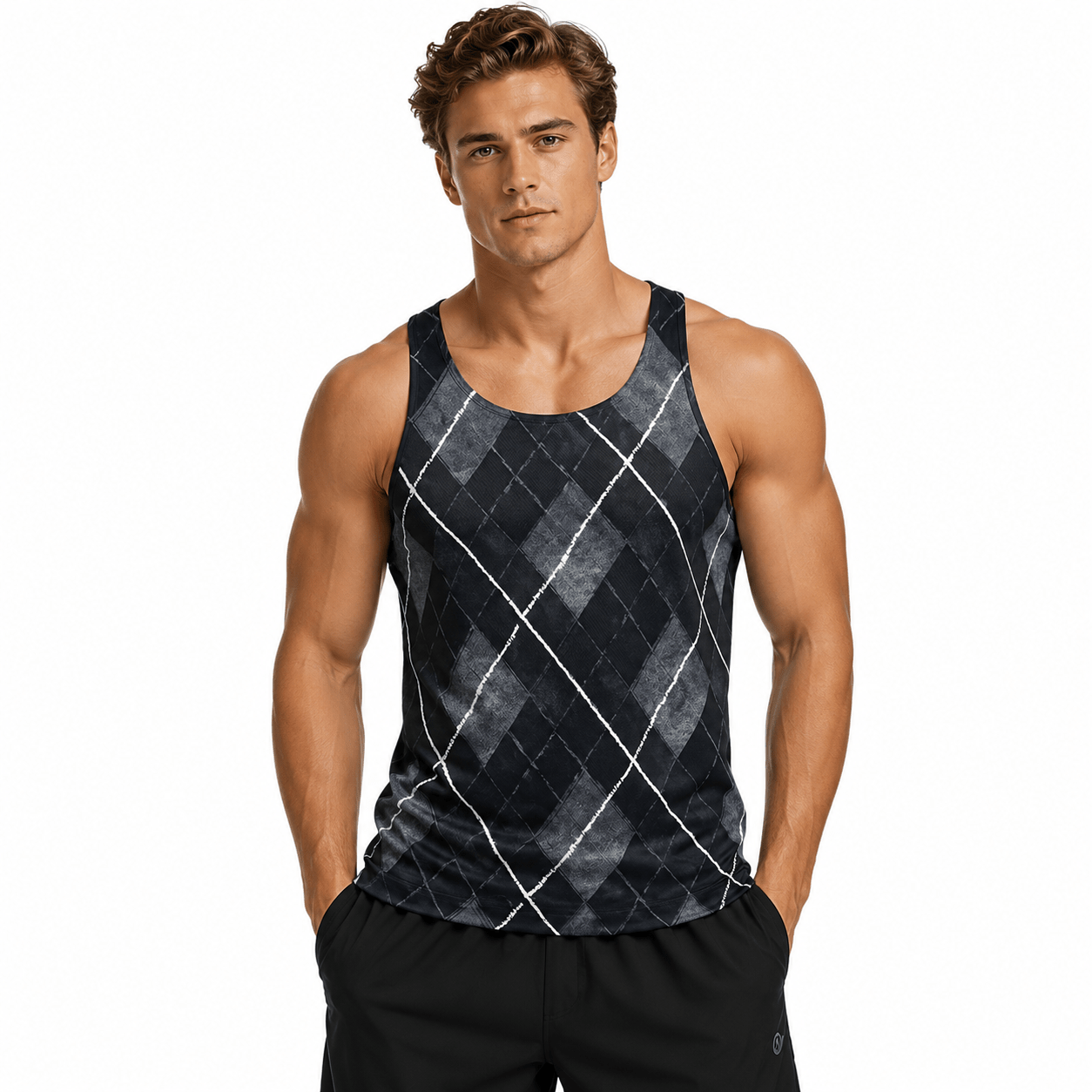 OHUT 8 - Tank Top for Men - Sarman Fashion - Wholesale Clothing Fashion Brand for Men from Canada