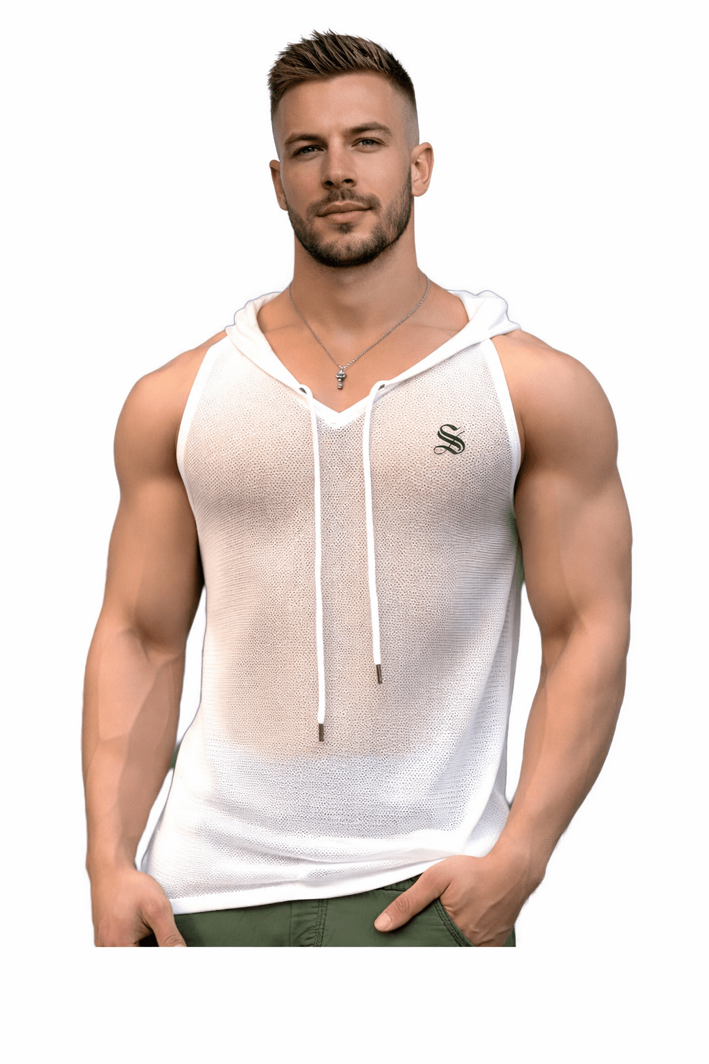 OHUT - Tank Top for Men of - Sarman Fashion - Wholesale Clothing Fashion Brand for Men from Canada