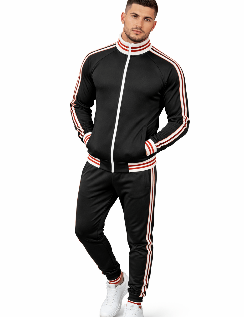 OLLO - Complete Set - Long Sleeves Track Tops & Joggers for Men (Copy) - Sarman Fashion - Wholesale Clothing Fashion Brand for Men from Canada