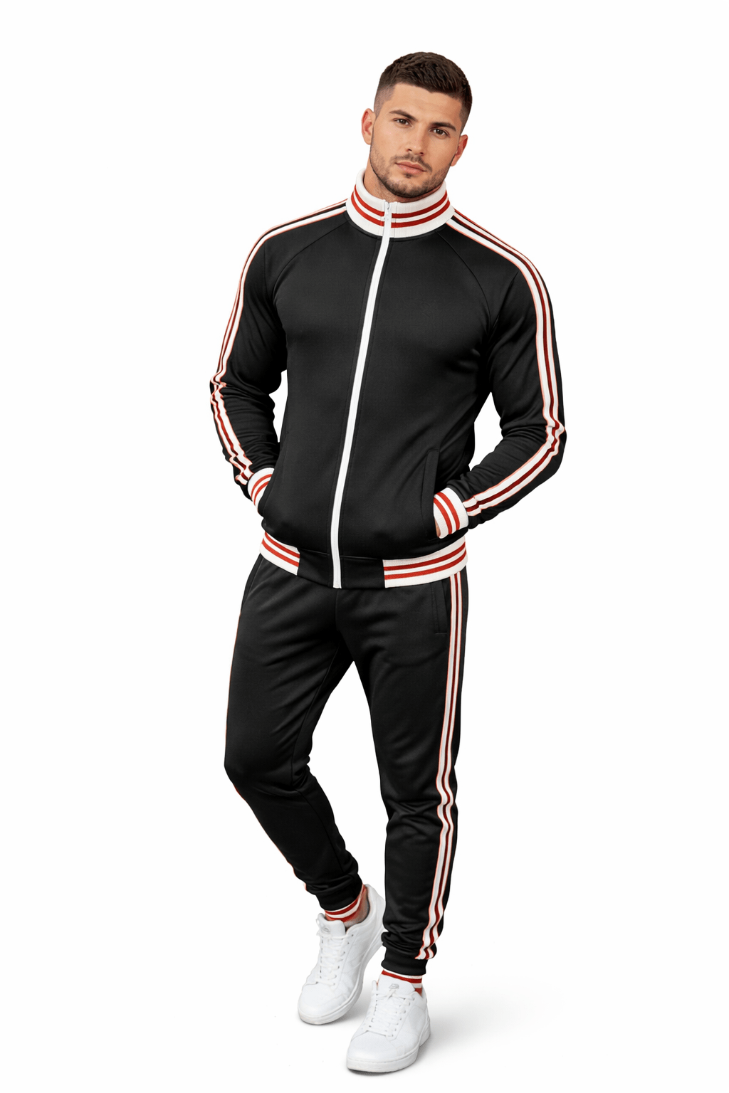 OLLO - Complete Set - Long Sleeves Track Tops & Joggers for Men (Copy) - Sarman Fashion - Wholesale Clothing Fashion Brand for Men from Canada
