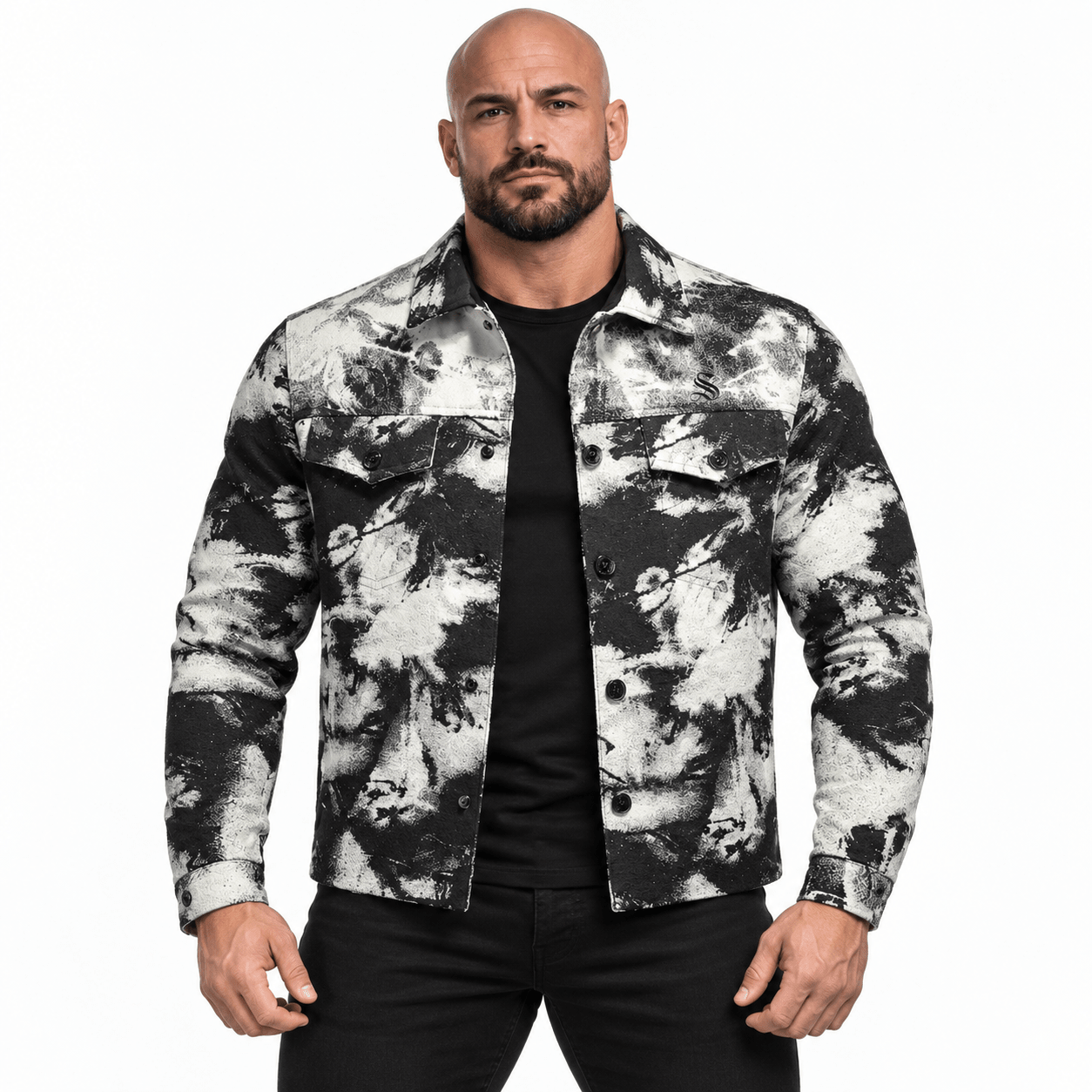OPJA 3 - Long Sleeve Jeans Jacket for Men - Sarman Fashion - Wholesale Clothing Fashion Brand for Men from Canada