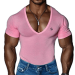 OPS - V - Neck T-Shirt for Men - Sarman Fashion - Wholesale Clothing Fashion Brand for Men from Canada