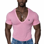 OPS - V - Neck T-Shirt for Men - Sarman Fashion - Wholesale Clothing Fashion Brand for Men from Canada