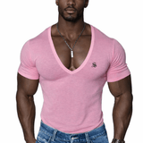OPS - V - Neck T-Shirt for Men - Sarman Fashion - Wholesale Clothing Fashion Brand for Men from Canada