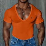 OPS - V - Neck T-Shirt for Men - Sarman Fashion - Wholesale Clothing Fashion Brand for Men from Canada