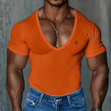 OPS - V - Neck T-Shirt for Men - Sarman Fashion - Wholesale Clothing Fashion Brand for Men from Canada