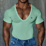 OPS - V - Neck T-Shirt for Men - Sarman Fashion - Wholesale Clothing Fashion Brand for Men from Canada
