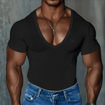 OPS - V - Neck T-Shirt for Men - Sarman Fashion - Wholesale Clothing Fashion Brand for Men from Canada
