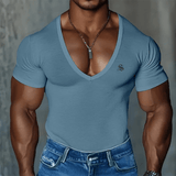 OPS - V - Neck T-Shirt for Men - Sarman Fashion - Wholesale Clothing Fashion Brand for Men from Canada