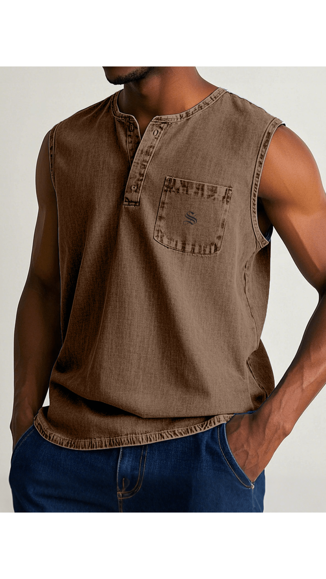Otag 2 - Tank Top for Men - Sarman Fashion - Wholesale Clothing Fashion Brand for Men from Canada