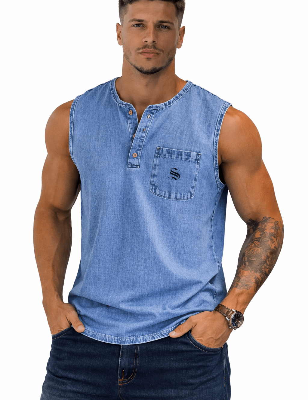 Otag 2 - Tank Top for Men - Sarman Fashion - Wholesale Clothing Fashion Brand for Men from Canada