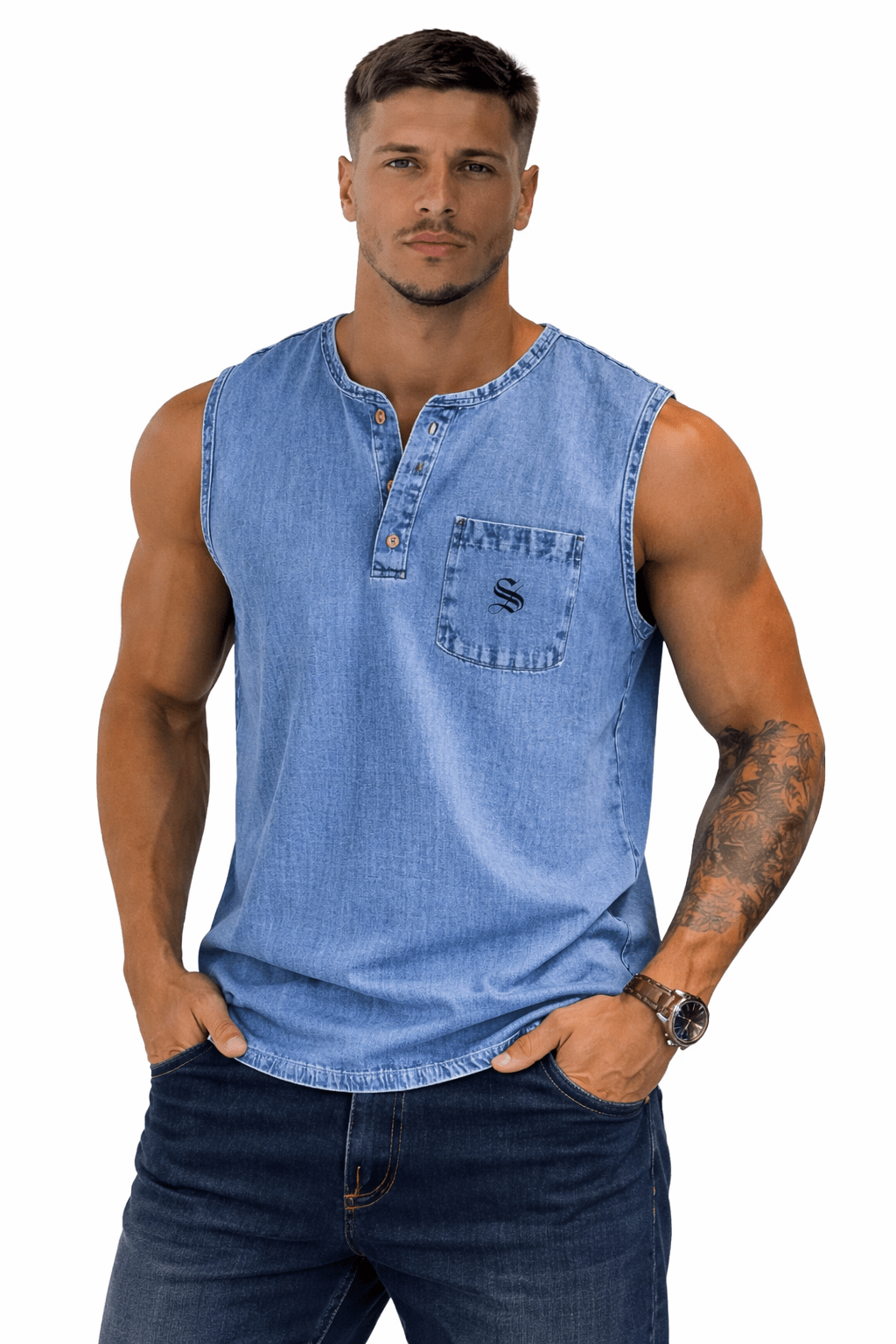 Otag 2 - Tank Top for Men - Sarman Fashion - Wholesale Clothing Fashion Brand for Men from Canada