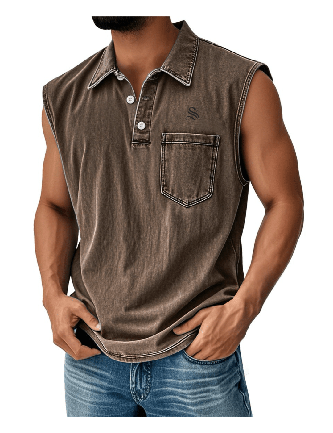 Otag 2 - Tank Top for Men - Sarman Fashion - Wholesale Clothing Fashion Brand for Men from Canada