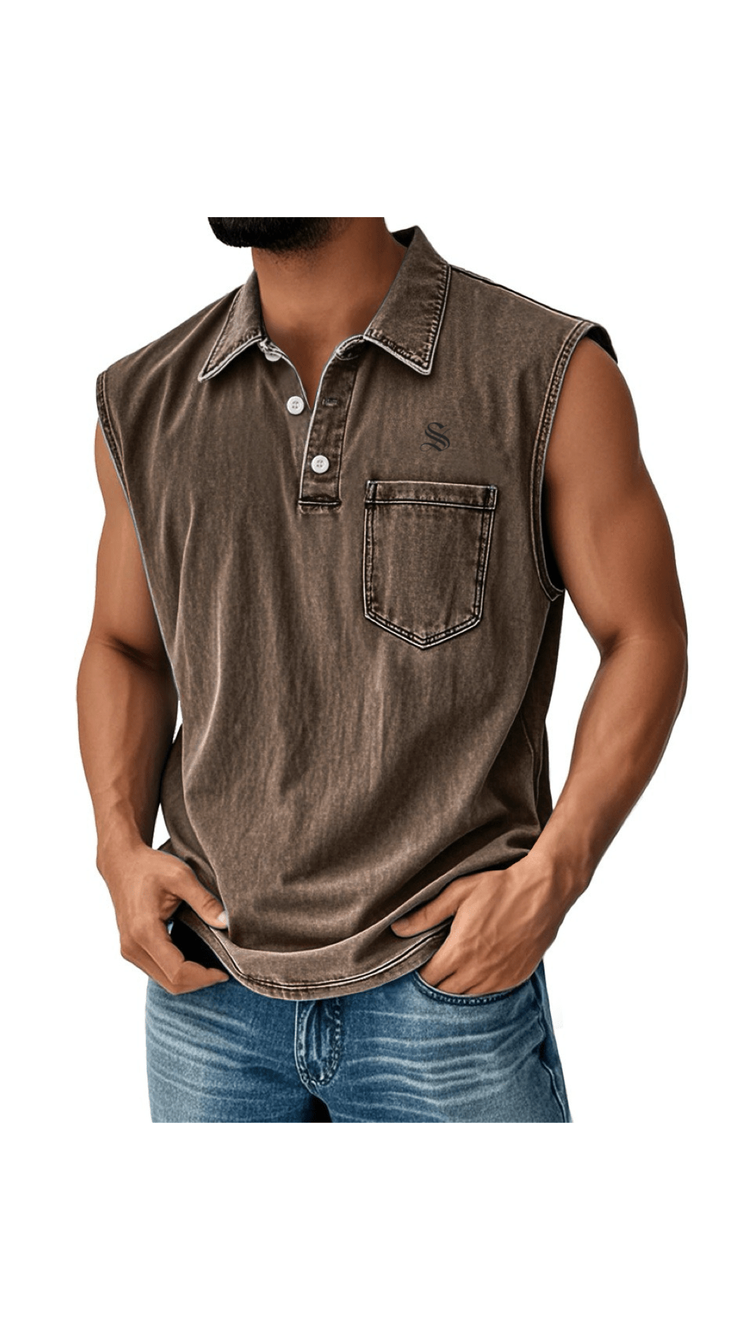 Otag 2 - Tank Top for Men - Sarman Fashion - Wholesale Clothing Fashion Brand for Men from Canada