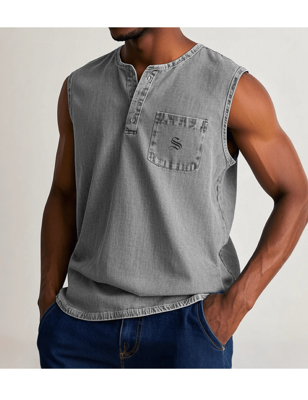 Otag 2 - Tank Top for Men - Sarman Fashion - Wholesale Clothing Fashion Brand for Men from Canada