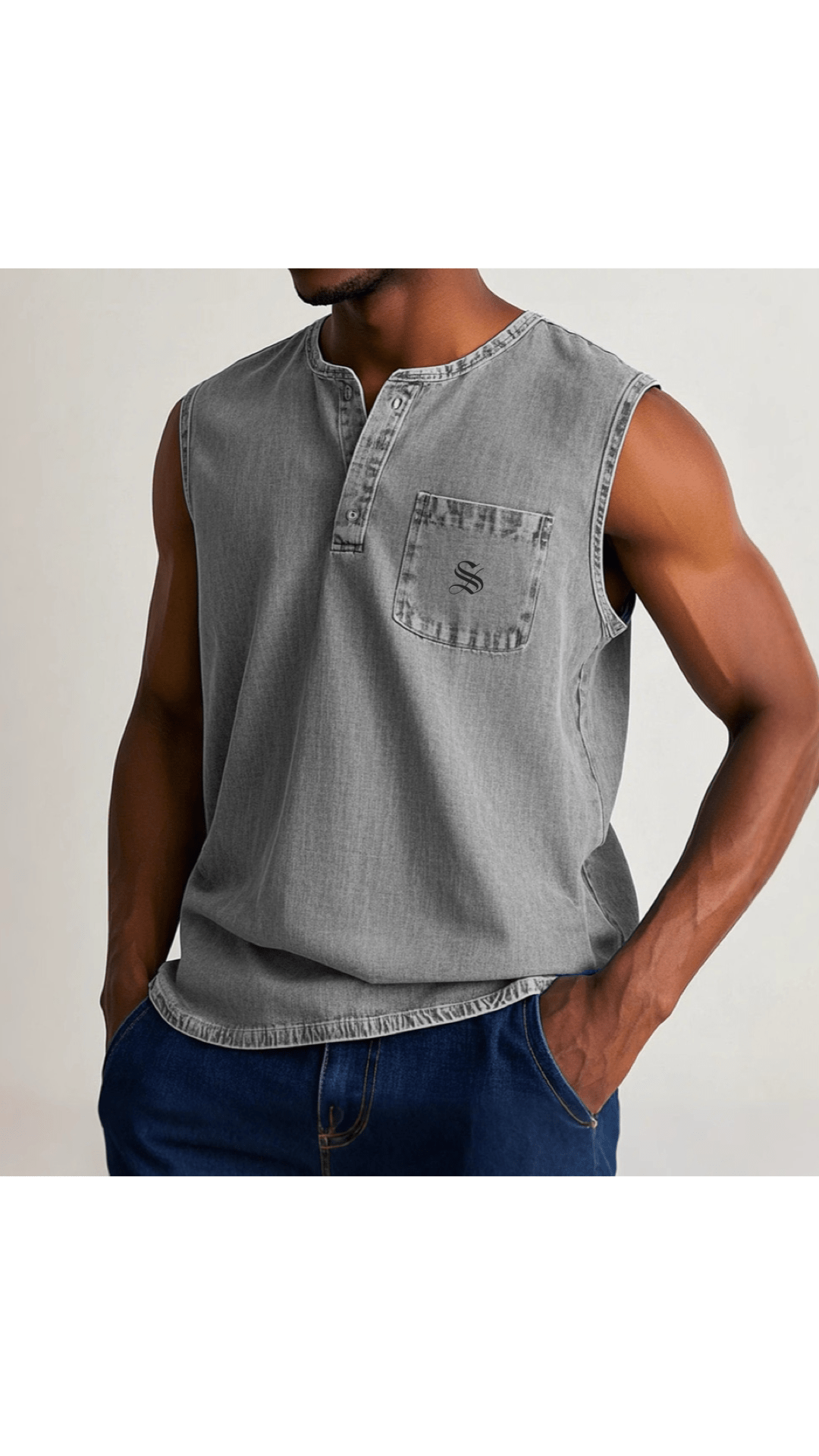 Otag 2 - Tank Top for Men - Sarman Fashion - Wholesale Clothing Fashion Brand for Men from Canada
