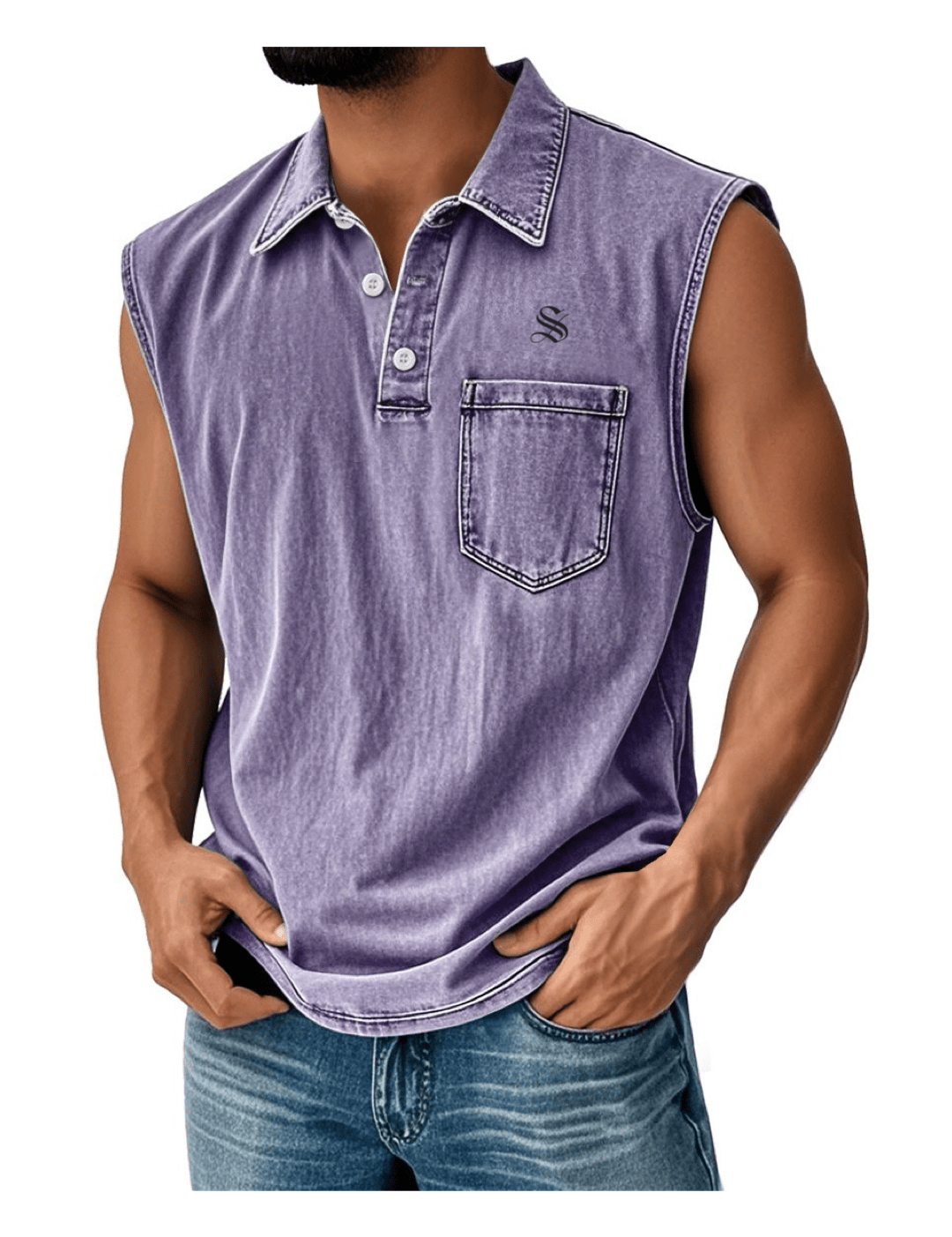 Otag 2 - Tank Top for Men - Sarman Fashion - Wholesale Clothing Fashion Brand for Men from Canada