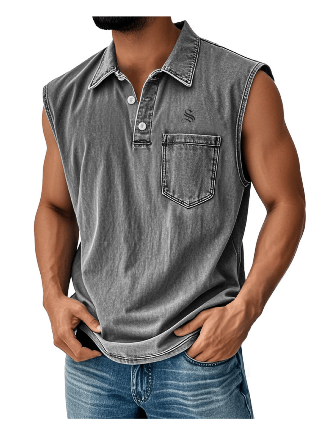 Otag 2 - Tank Top for Men - Sarman Fashion - Wholesale Clothing Fashion Brand for Men from Canada