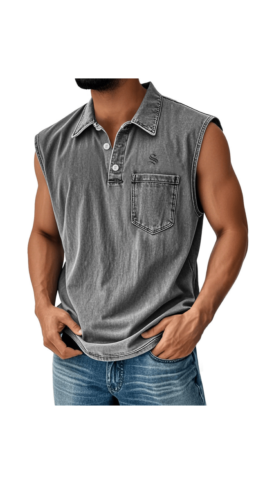 Otag 2 - Tank Top for Men - Sarman Fashion - Wholesale Clothing Fashion Brand for Men from Canada