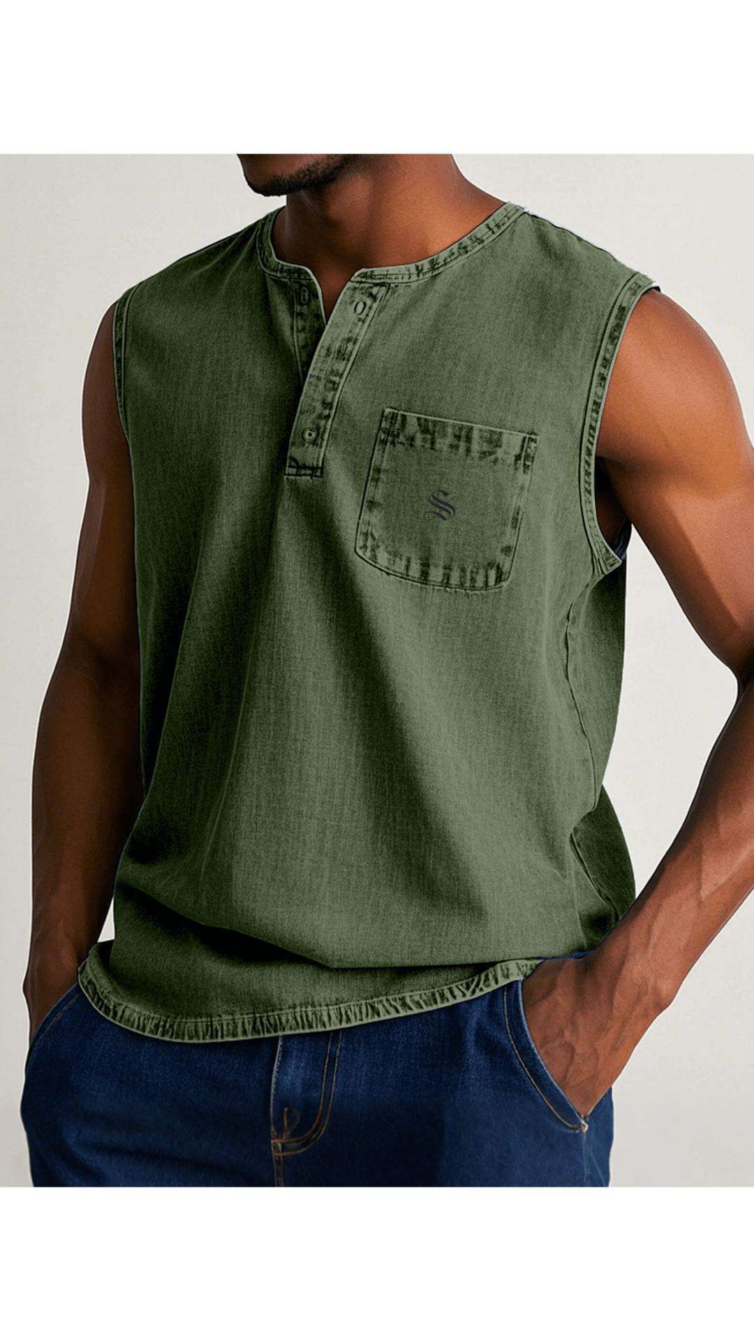 Otag 2 - Tank Top for Men - Sarman Fashion - Wholesale Clothing Fashion Brand for Men from Canada