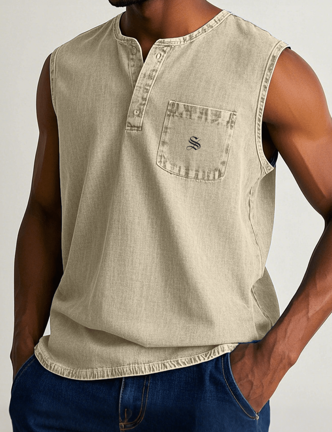 Otag 2 - Tank Top for Men - Sarman Fashion - Wholesale Clothing Fashion Brand for Men from Canada