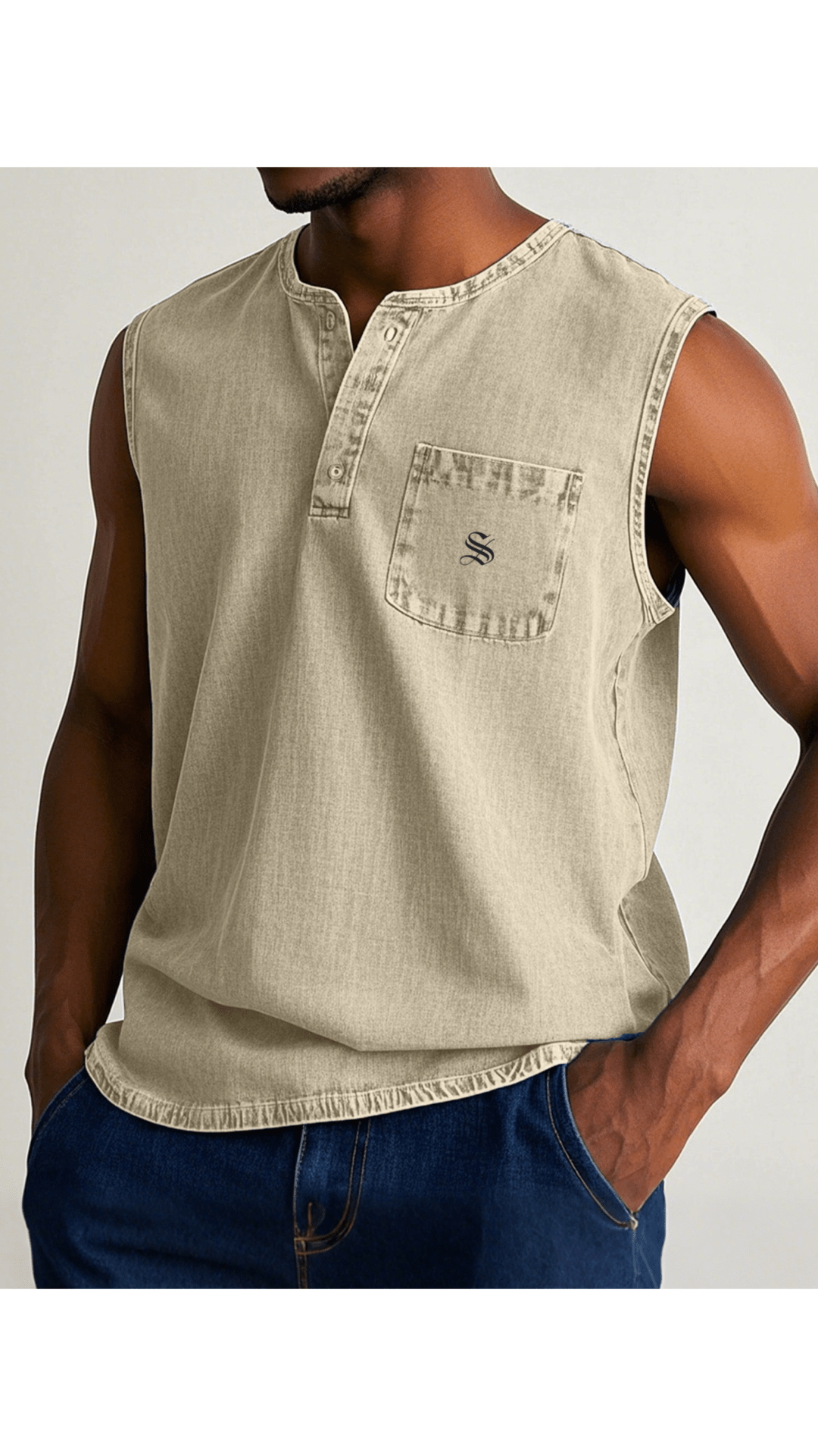 Otag 2 - Tank Top for Men - Sarman Fashion - Wholesale Clothing Fashion Brand for Men from Canada