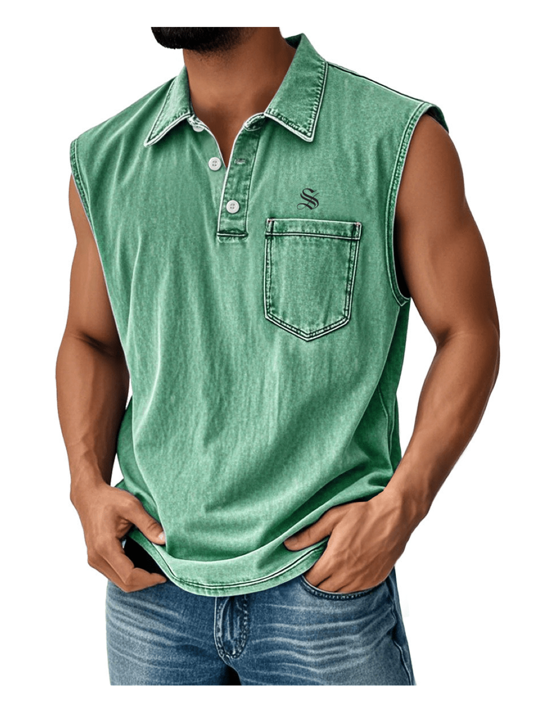 Otag 2 - Tank Top for Men - Sarman Fashion - Wholesale Clothing Fashion Brand for Men from Canada