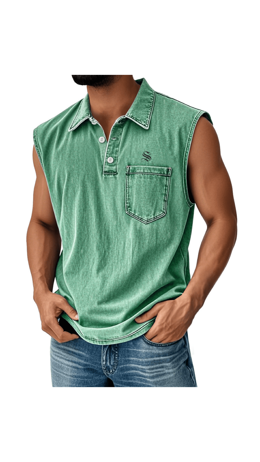 Otag 2 - Tank Top for Men - Sarman Fashion - Wholesale Clothing Fashion Brand for Men from Canada