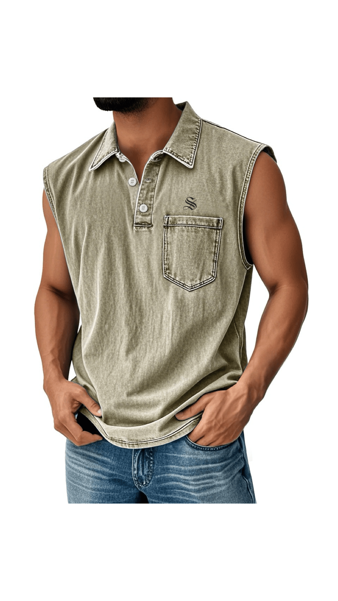 Otag 2 - Tank Top for Men - Sarman Fashion - Wholesale Clothing Fashion Brand for Men from Canada