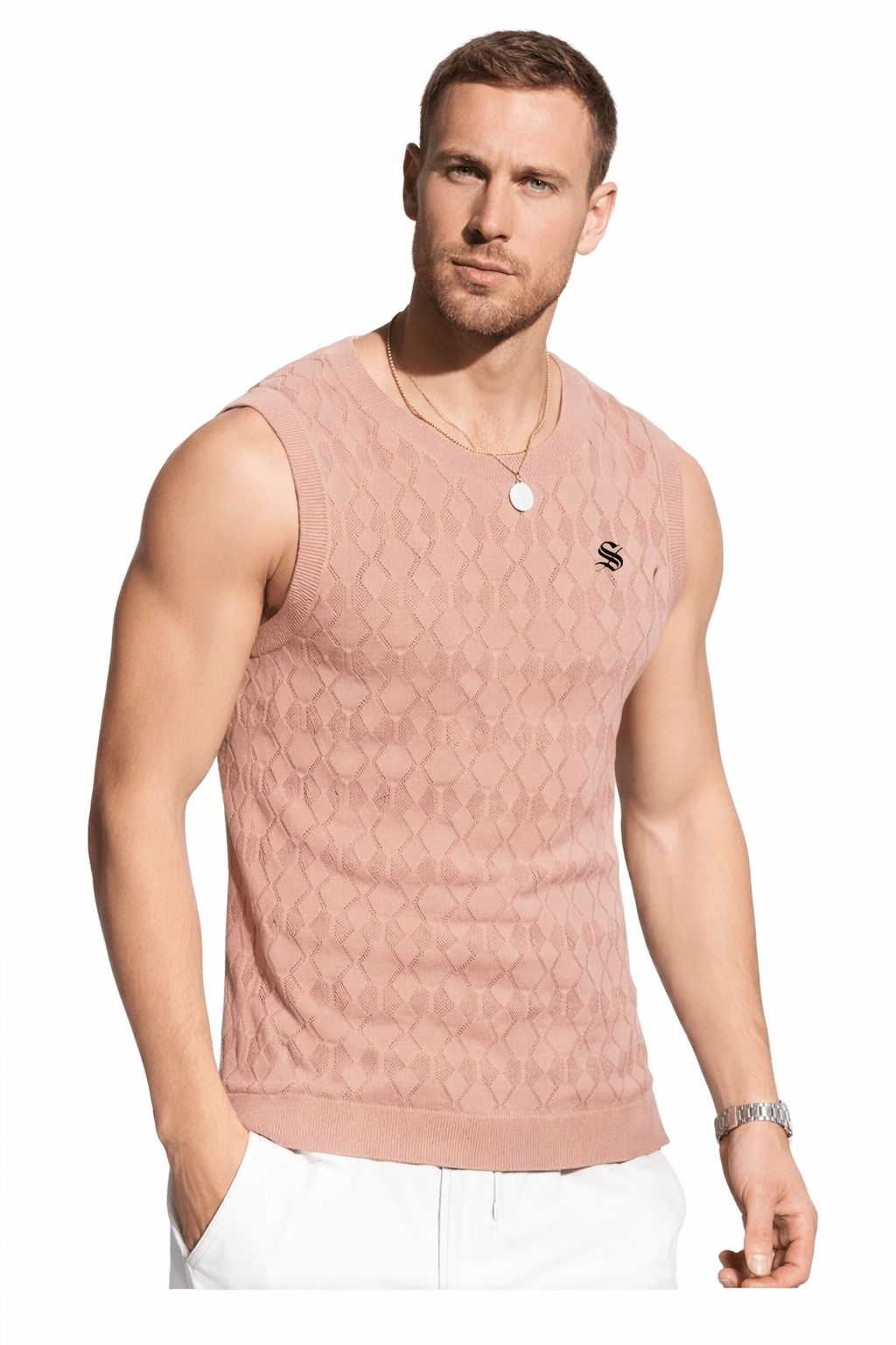 Otiz 2 - Tank Top for Men - Sarman Fashion - Wholesale Clothing Fashion Brand for Men from Canada