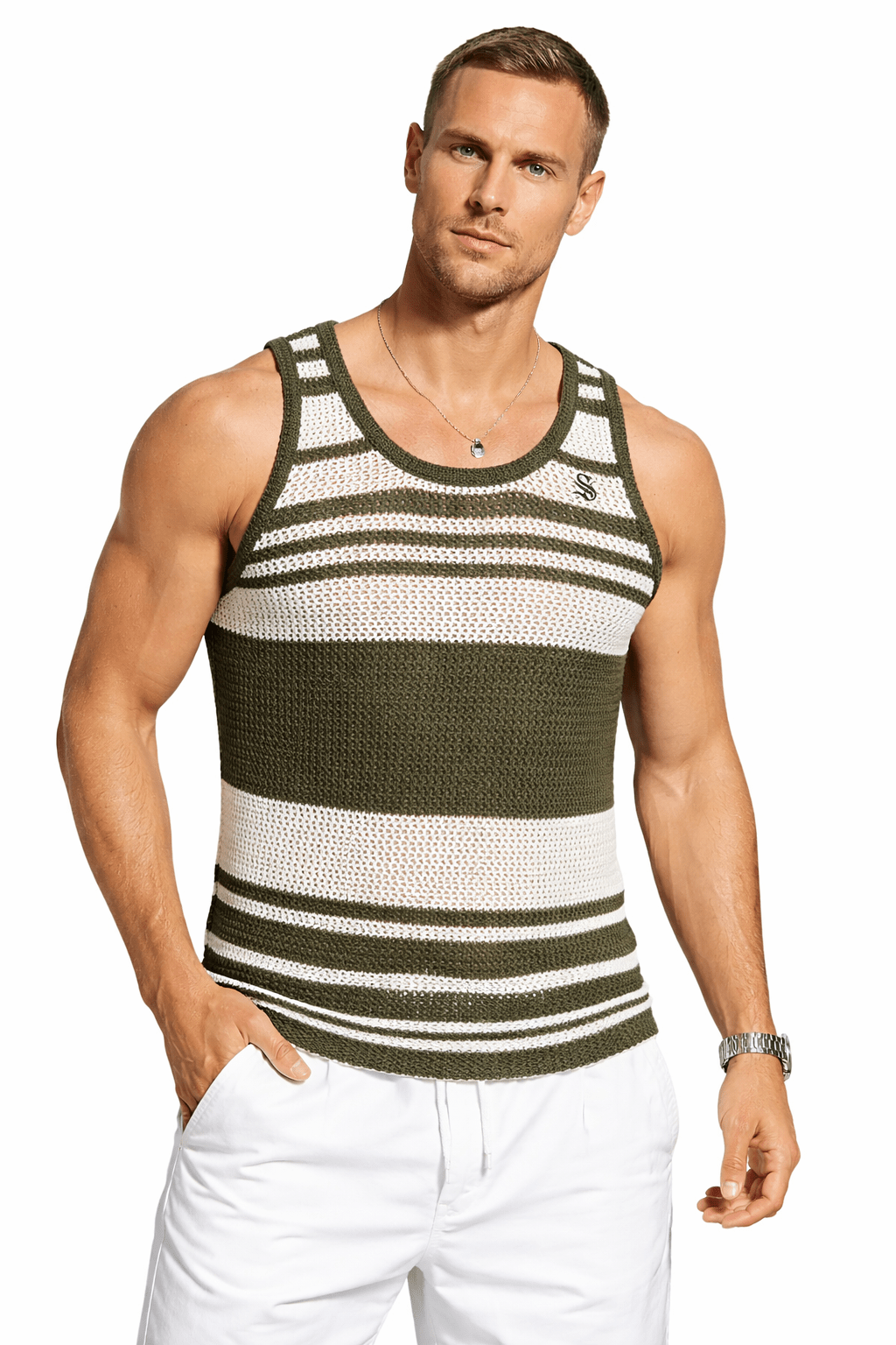 Otiz 3 - Tank Top for Men - Sarman Fashion - Wholesale Clothing Fashion Brand for Men from Canada