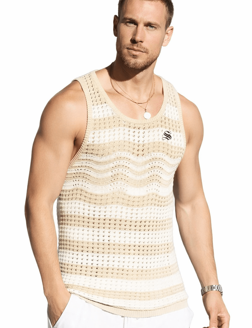 Otiz - Tank Top for Men - Sarman Fashion - Wholesale Clothing Fashion Brand for Men from Canada