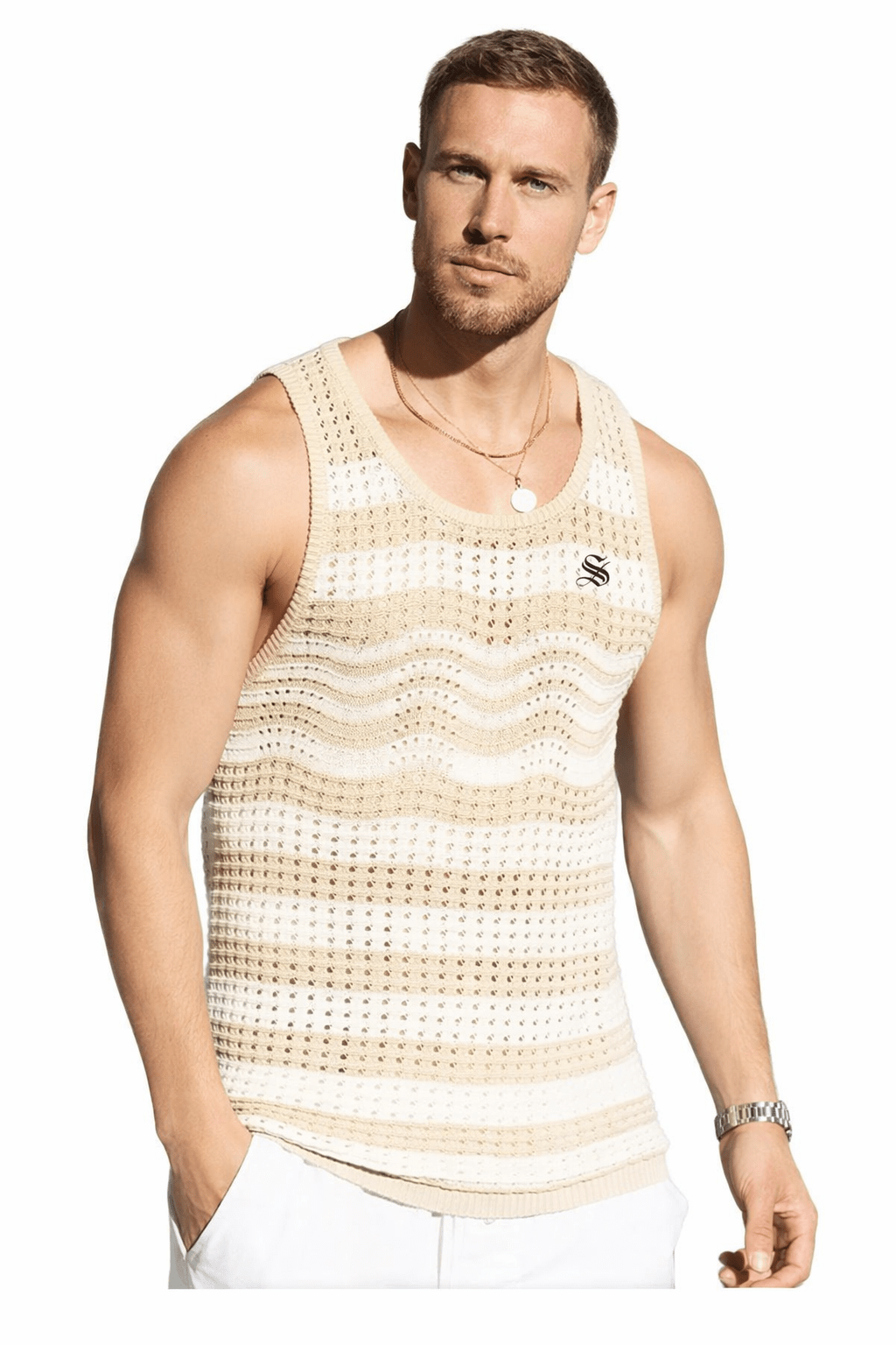 Otiz - Tank Top for Men - Sarman Fashion - Wholesale Clothing Fashion Brand for Men from Canada