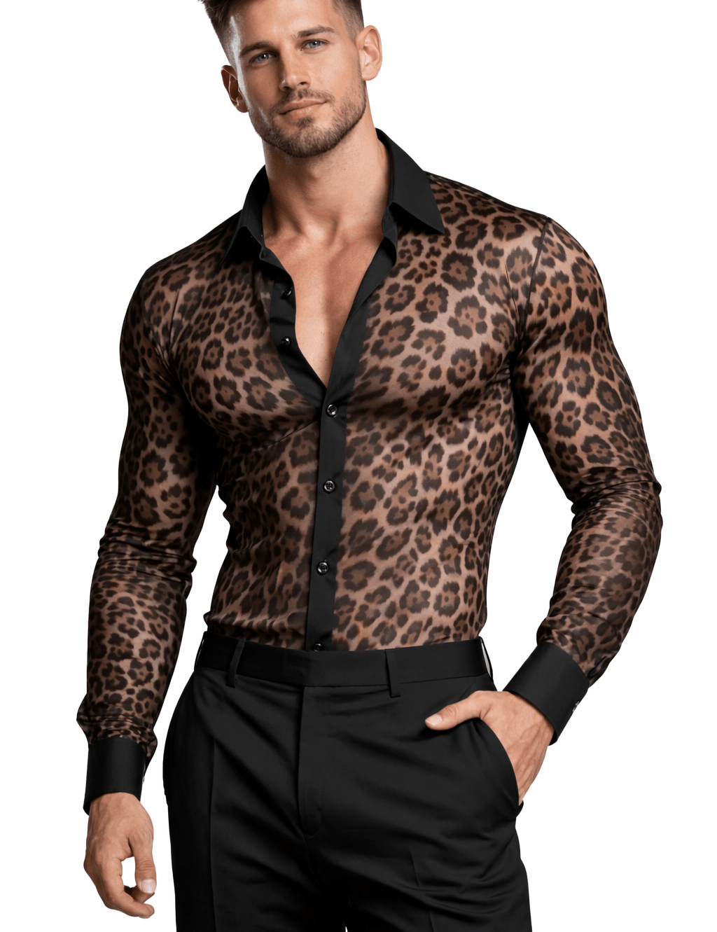 Ouzma 2 - Long Sleeves Shirt for Men - Sarman Fashion - Wholesale Clothing Fashion Brand for Men from Canada