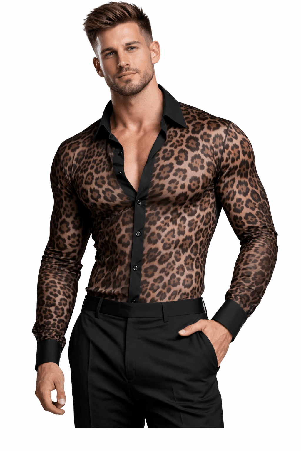 Ouzma 2 - Long Sleeves Shirt for Men - Sarman Fashion - Wholesale Clothing Fashion Brand for Men from Canada