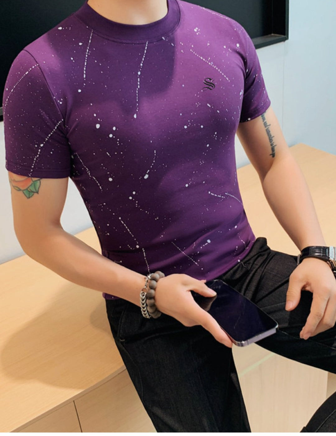 Paintura - Men’s t-shirt - Sarman Fashion - Wholesale Clothing Fashion Brand for Men from Canada