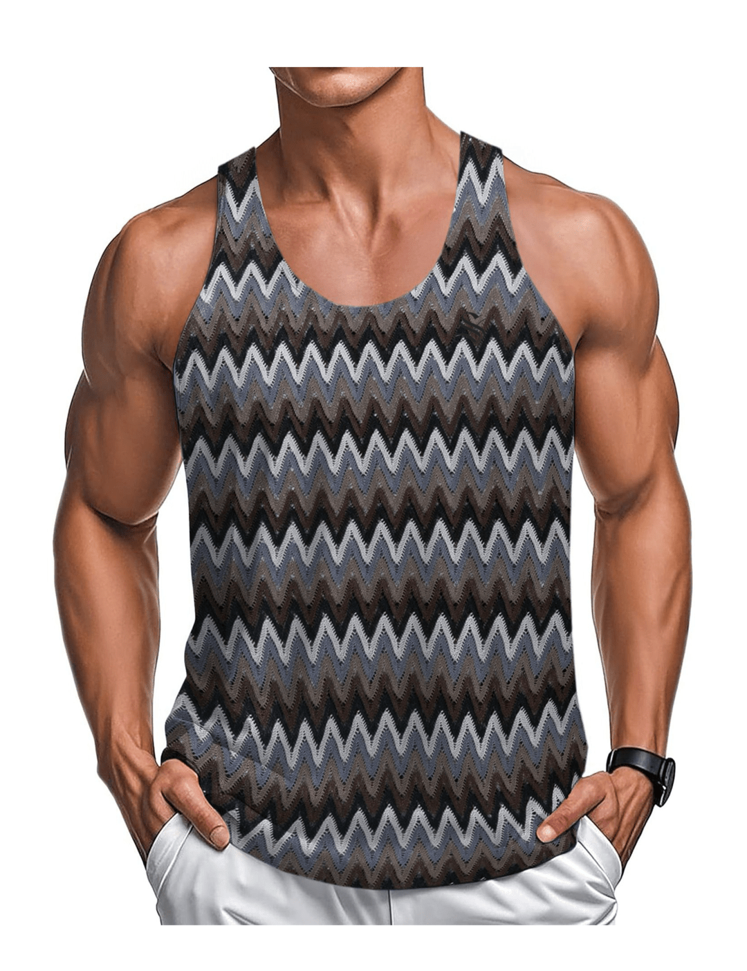 PIKAO 2 - Tank Top for Men - Sarman Fashion - Wholesale Clothing Fashion Brand for Men from Canada