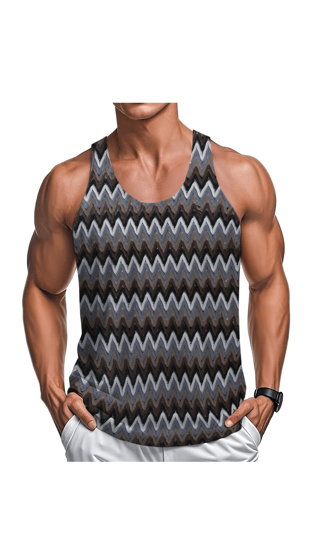 PIKAO 2 - Tank Top for Men - Sarman Fashion - Wholesale Clothing Fashion Brand for Men from Canada