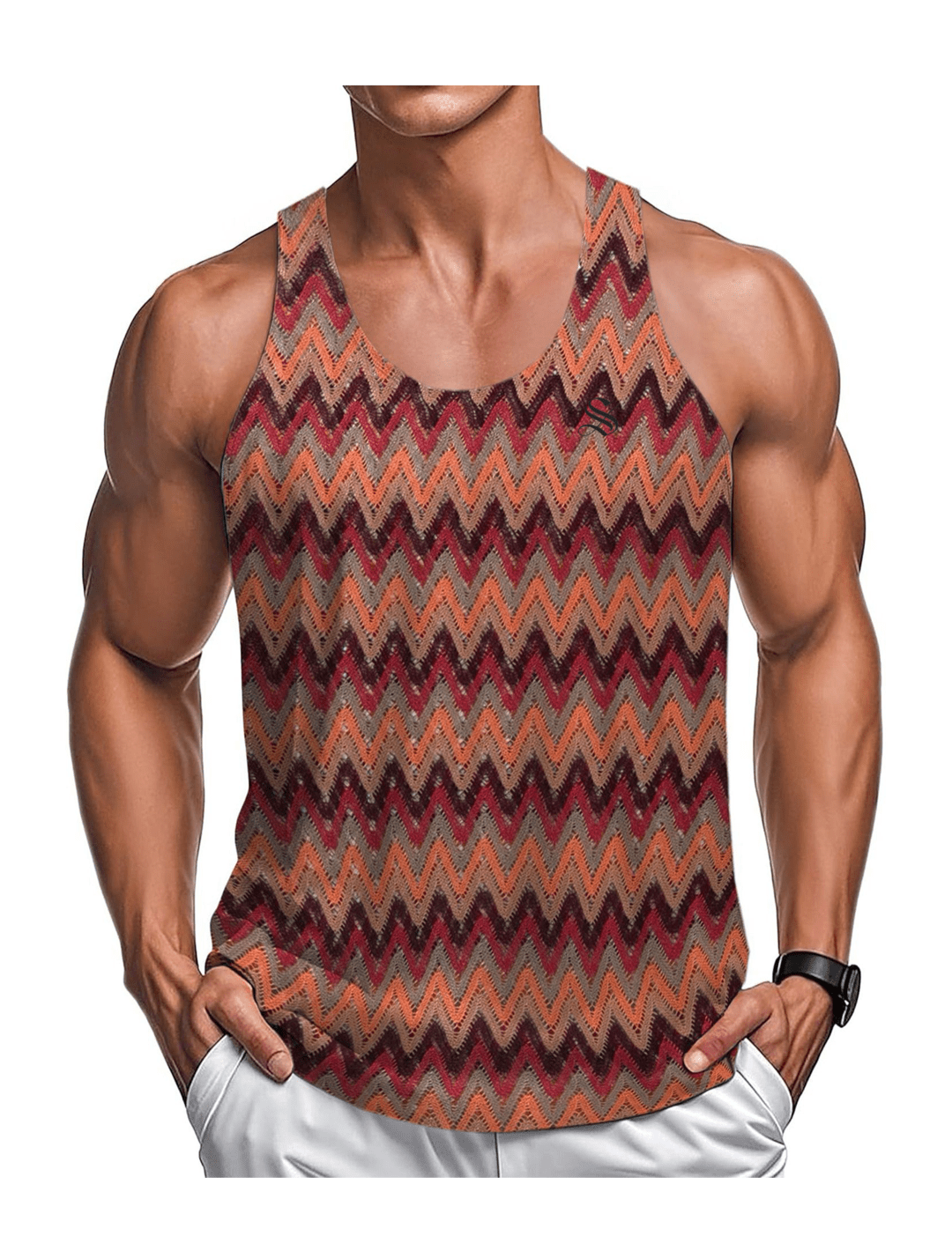 PIKAO 2 - Tank Top for Men - Sarman Fashion - Wholesale Clothing Fashion Brand for Men from Canada