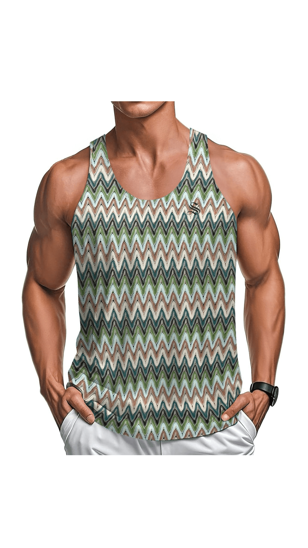 PIKAO 2 - Tank Top for Men - Sarman Fashion - Wholesale Clothing Fashion Brand for Men from Canada
