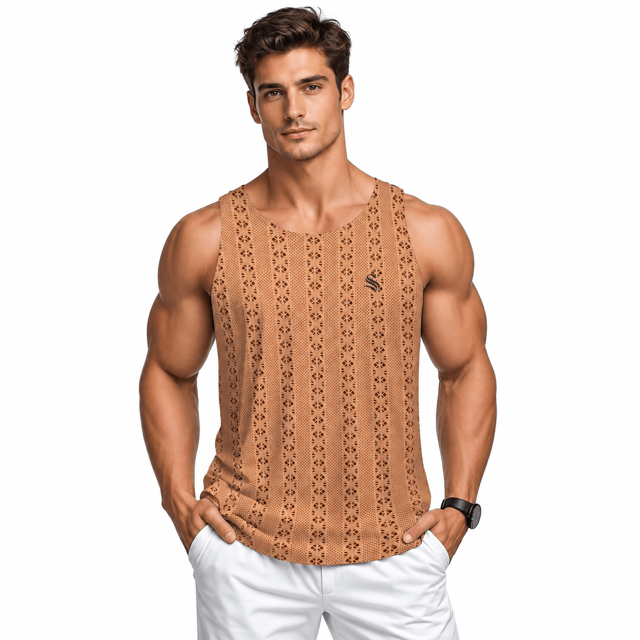 PIKAO 3 - Tank Top for Men - Sarman Fashion - Wholesale Clothing Fashion Brand for Men from Canada