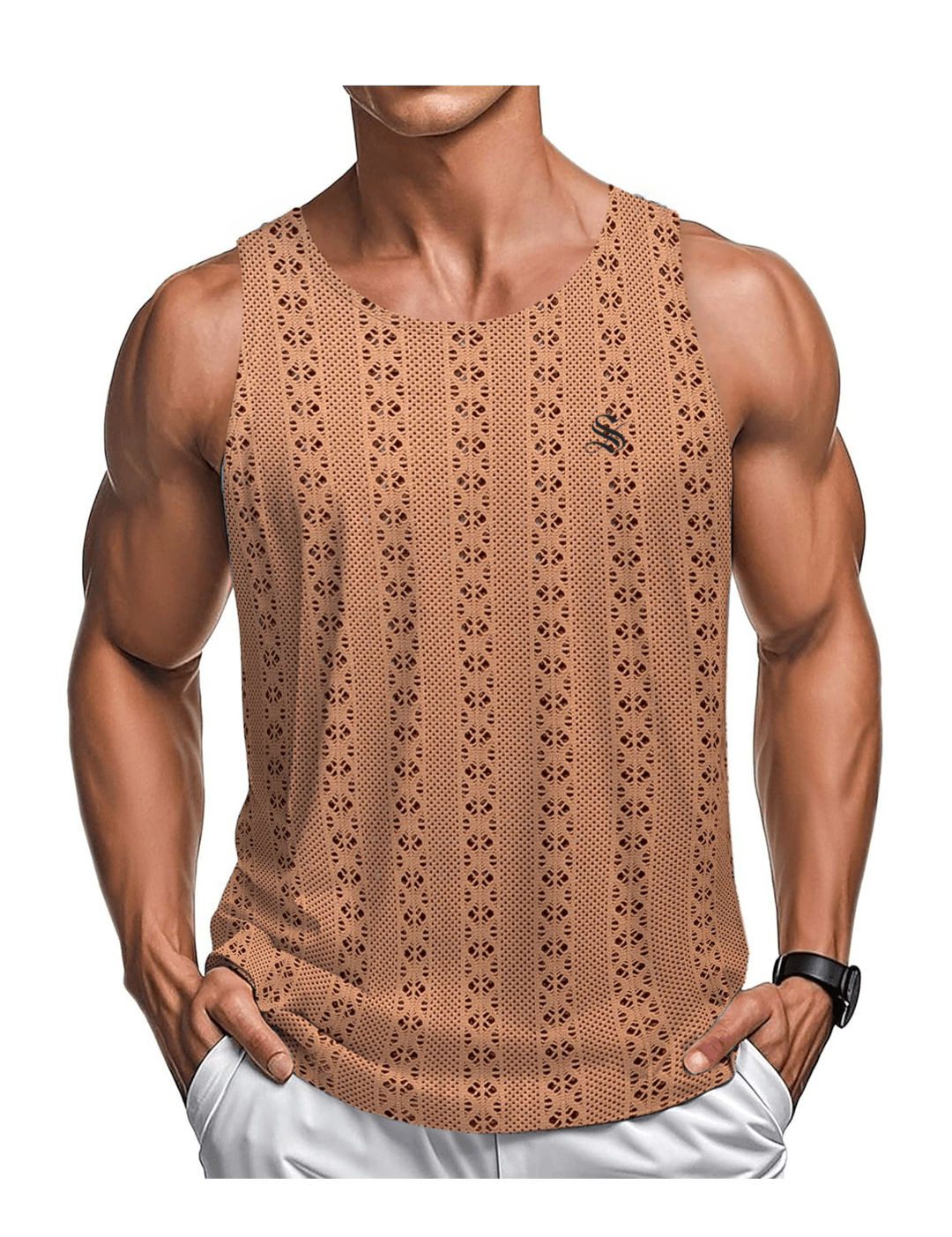 PIKAO 3 - Tank Top for Men - Sarman Fashion - Wholesale Clothing Fashion Brand for Men from Canada