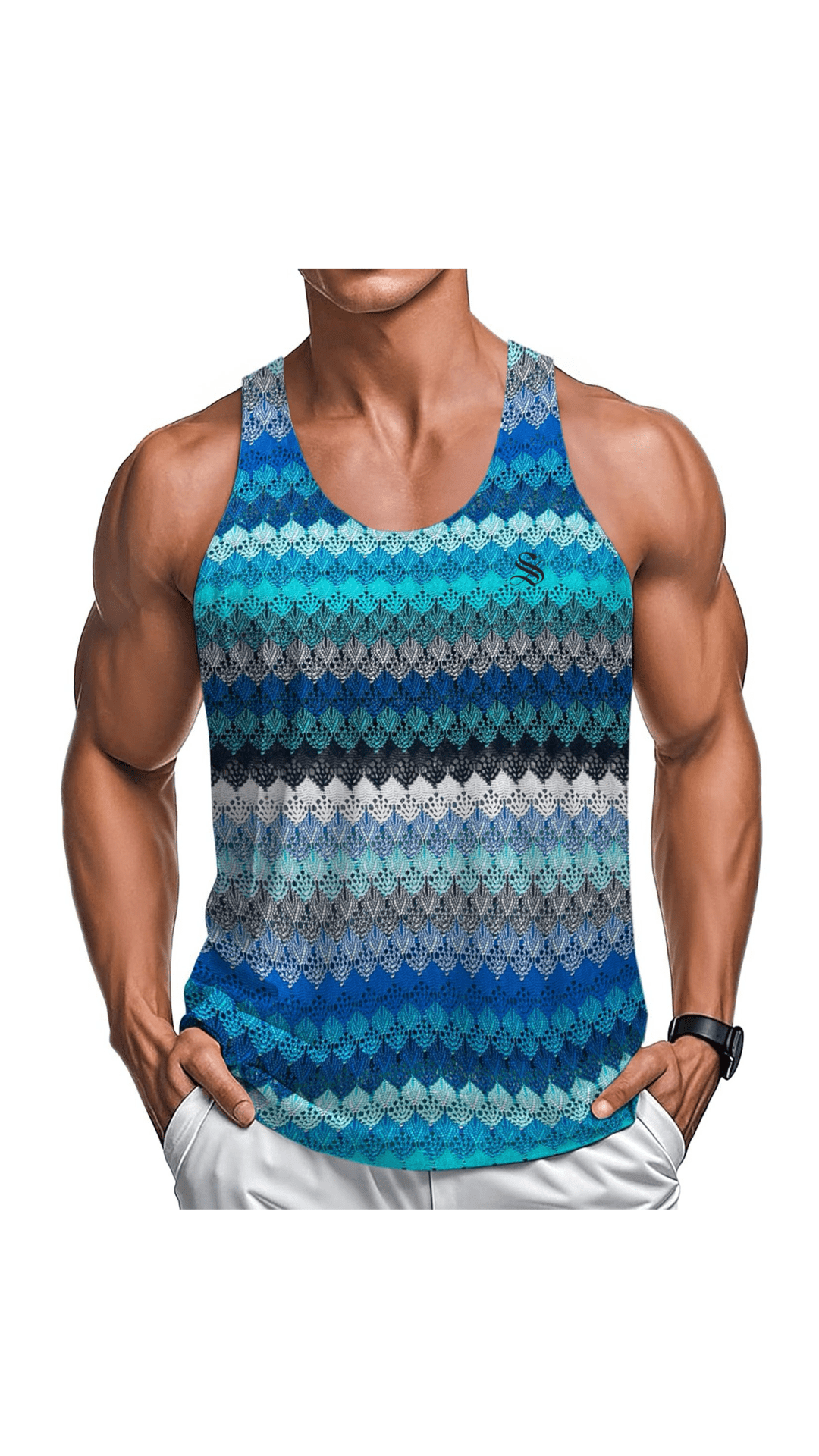 PIKAO - Tank Top for Men - Sarman Fashion - Wholesale Clothing Fashion Brand for Men from Canada