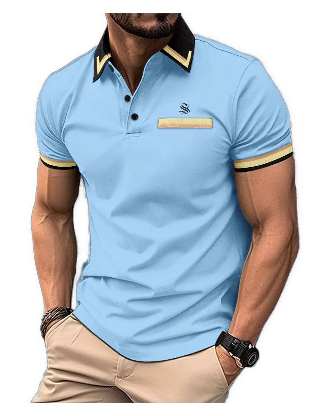 Pizura - Polo Shirt for Men - Sarman Fashion - Wholesale Clothing Fashion Brand for Men from Canada
