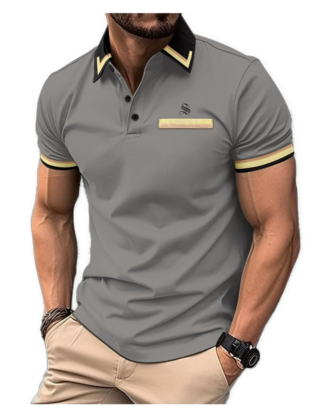 Pizura - Polo Shirt for Men - Sarman Fashion - Wholesale Clothing Fashion Brand for Men from Canada