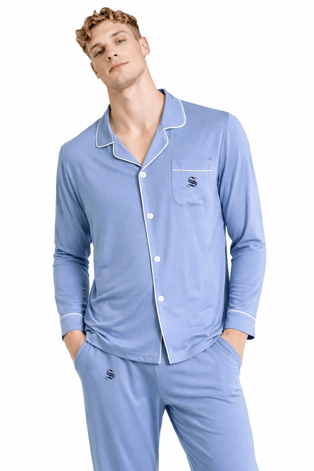 PJM - Pajamas Complete set for Men - Sarman Fashion - Wholesale Clothing Fashion Brand for Men from Canada