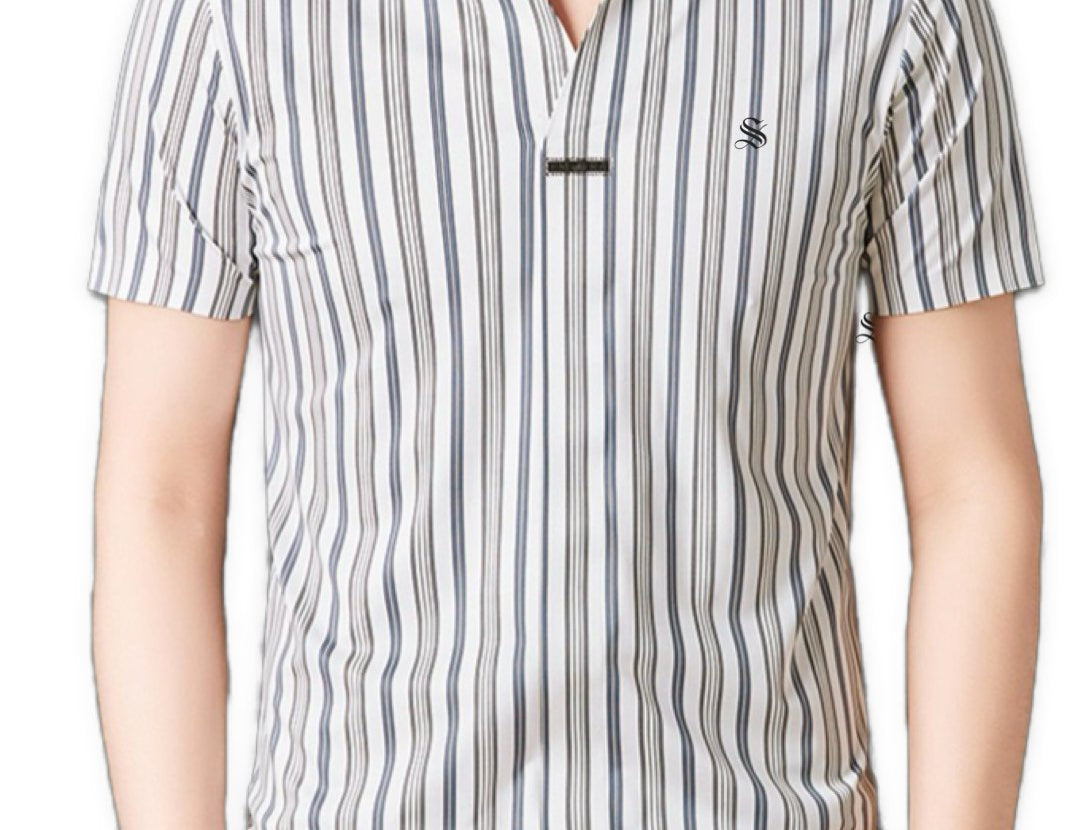 Plamando - Short Sleeves Shirt for Men - Sarman Fashion - Wholesale Clothing Fashion Brand for Men from Canada