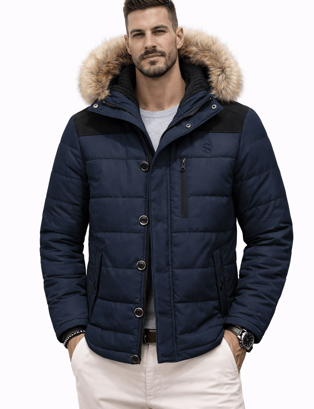 Pmrt 5 - Winter Jacket for Men - Sarman Fashion - Wholesale Clothing Fashion Brand for Men from Canada