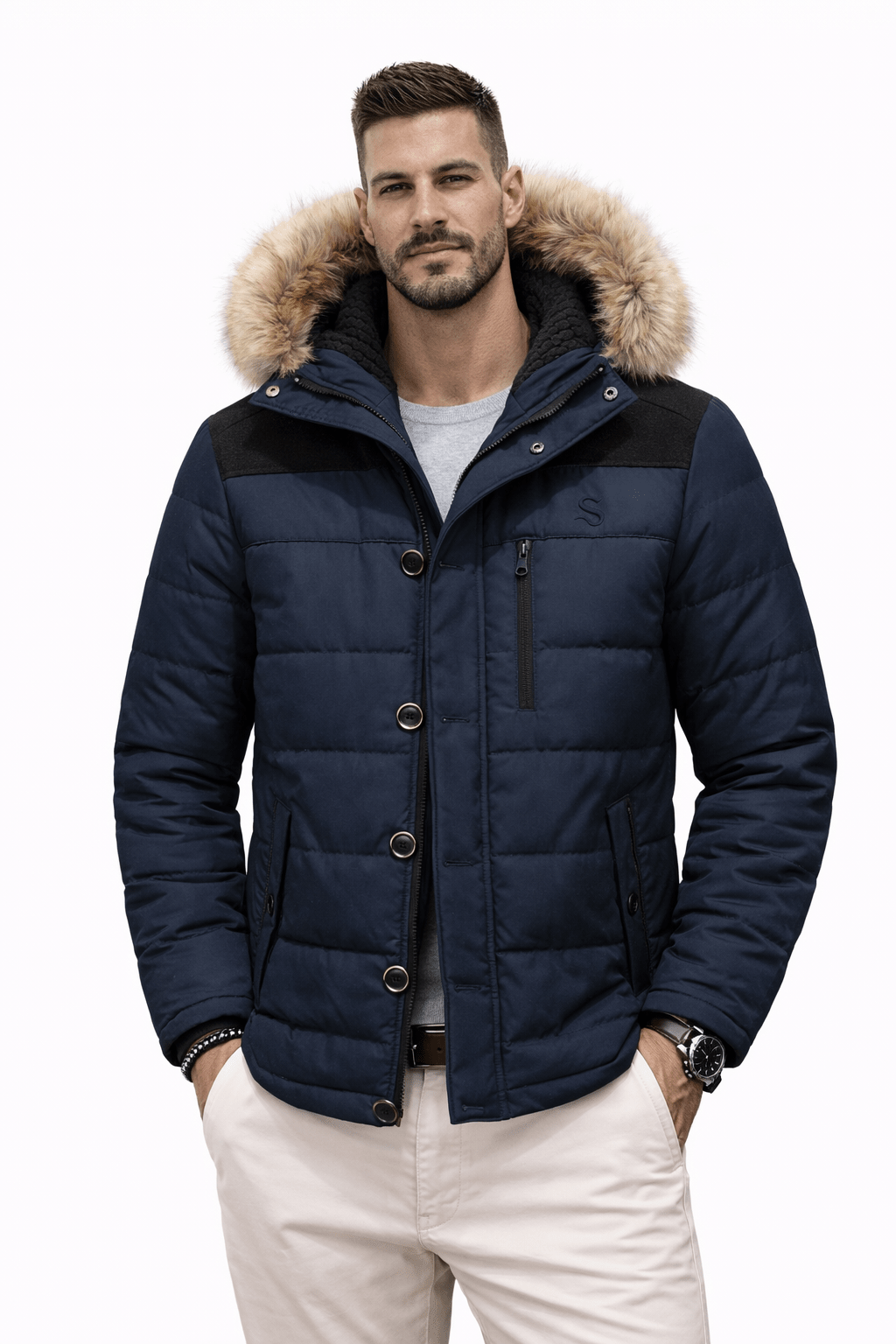 Pmrt 5 - Winter Jacket for Men - Sarman Fashion - Wholesale Clothing Fashion Brand for Men from Canada